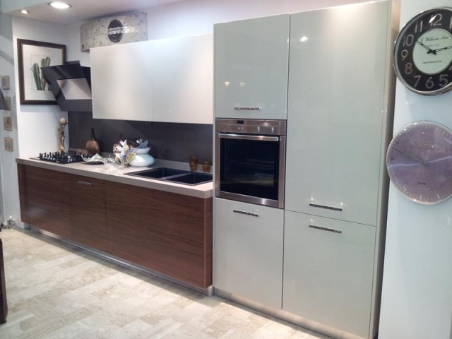 cucina moderna in teak_1